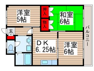 新堀ハイツの物件間取画像